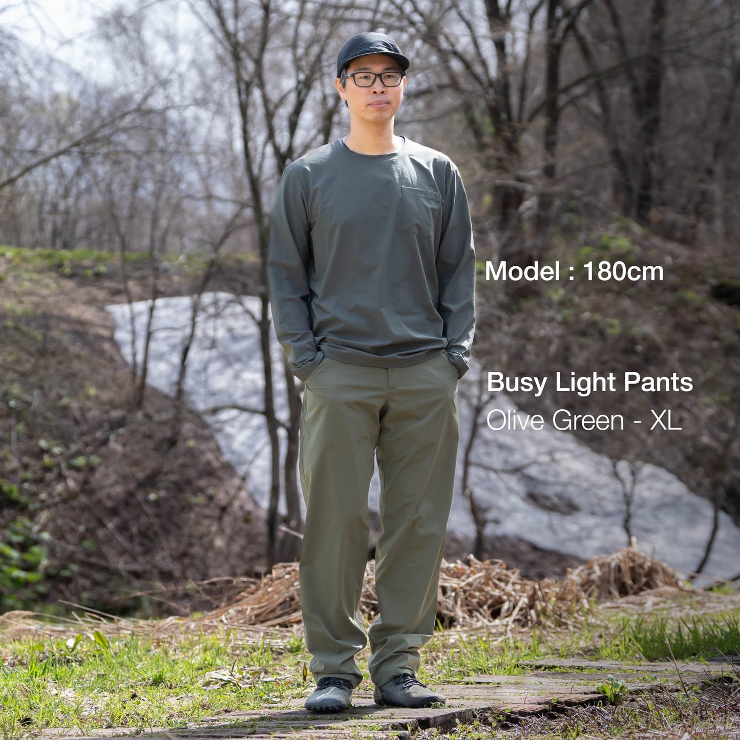 Model : 180cm, 70kg, XL-size