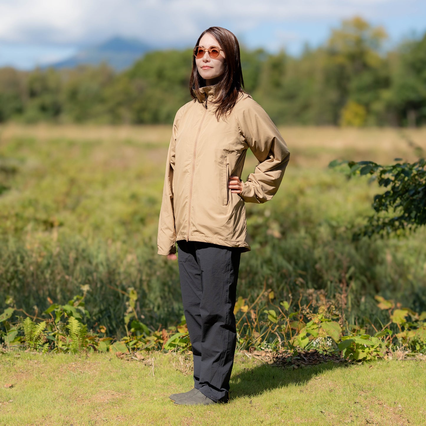 162cm, Beige S-size,
Busy Work Pants / Navy S-size, 