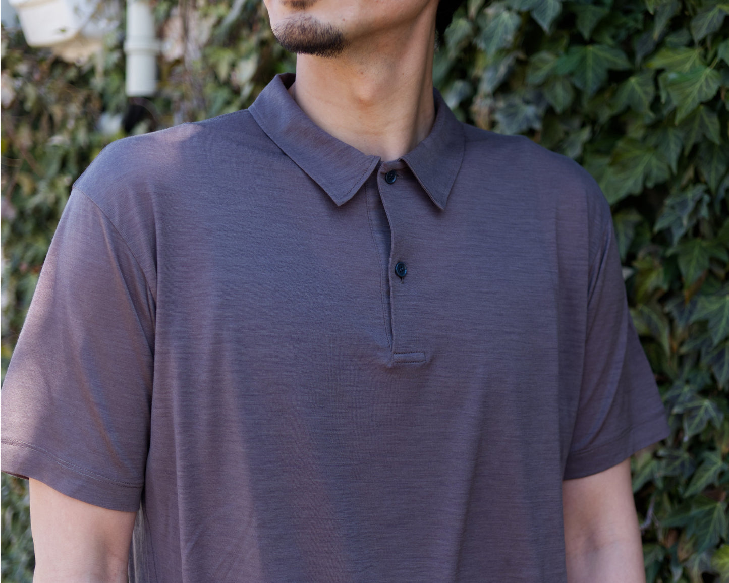 naoki 180cm / Merino Polo SS Mocha size-3