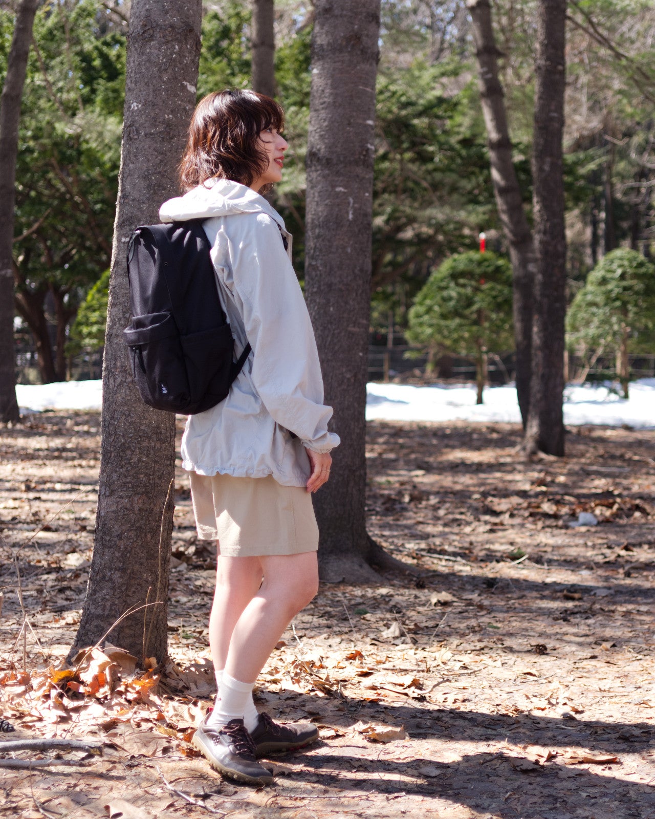 tomoka 161cm / Everyday Cordura Black / 
Busy Work Shorts Beige S-size