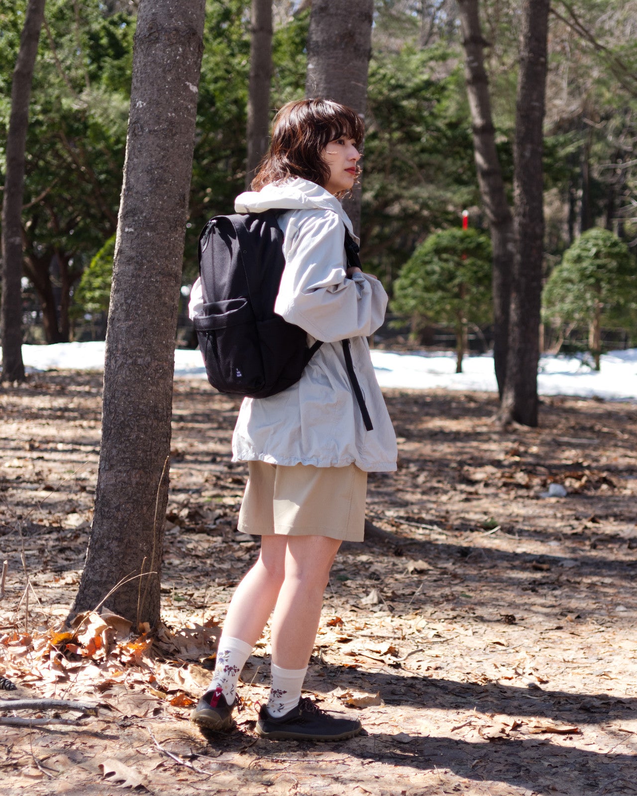 tomoka 161cm / Everyday Cordura Black / 
Busy Work Shorts Beige S-size