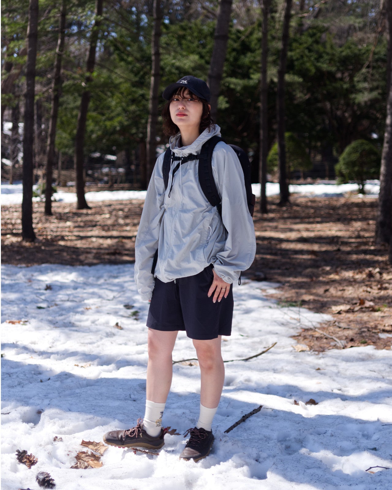 tomoka 161cm / Everyday X-PAC Black / 
Busy Work Shorts Navy S-size
