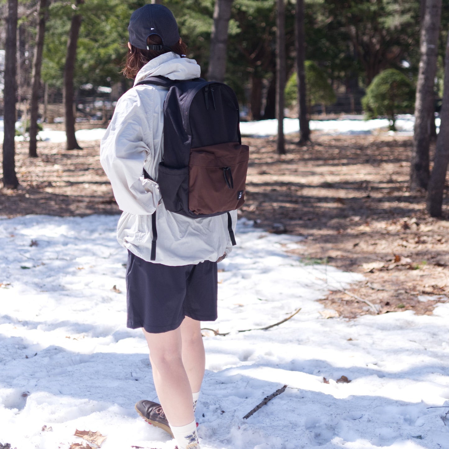 tomoka 161cm / Everyday Cordura Black x Brown / 
Busy Work Shorts Navy S-size