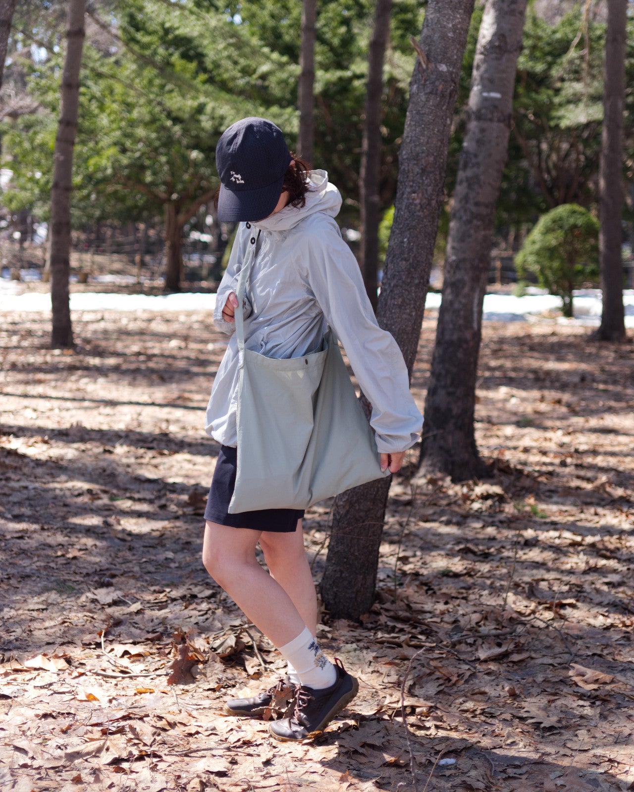 tomoka 161cm / BIG Sacoche Light Moss Green / 
Busy Work Shorts Navy S-size