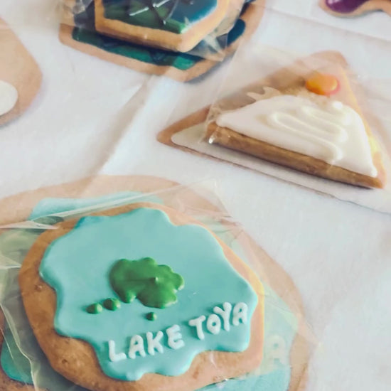 cookies on a handkerchief